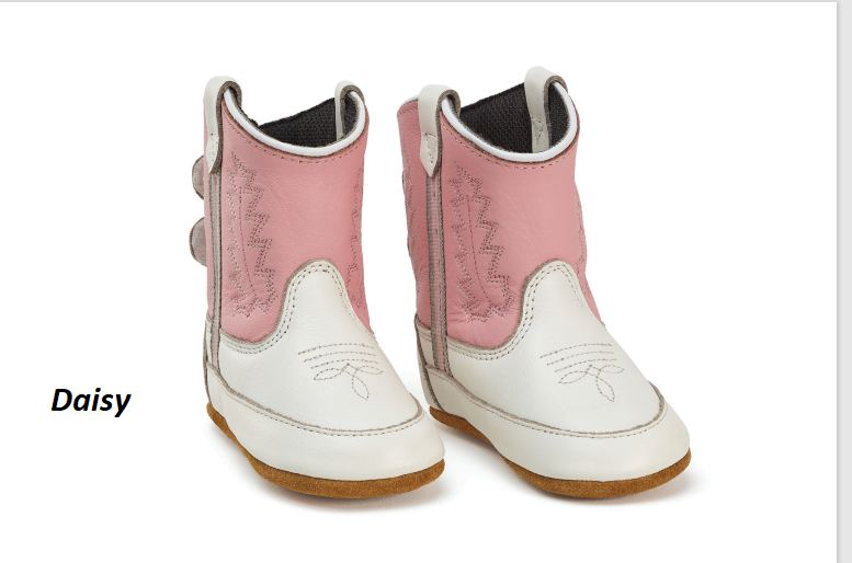 Old West Baby Westernstiefel mit echtem Leder, Klettverschluss