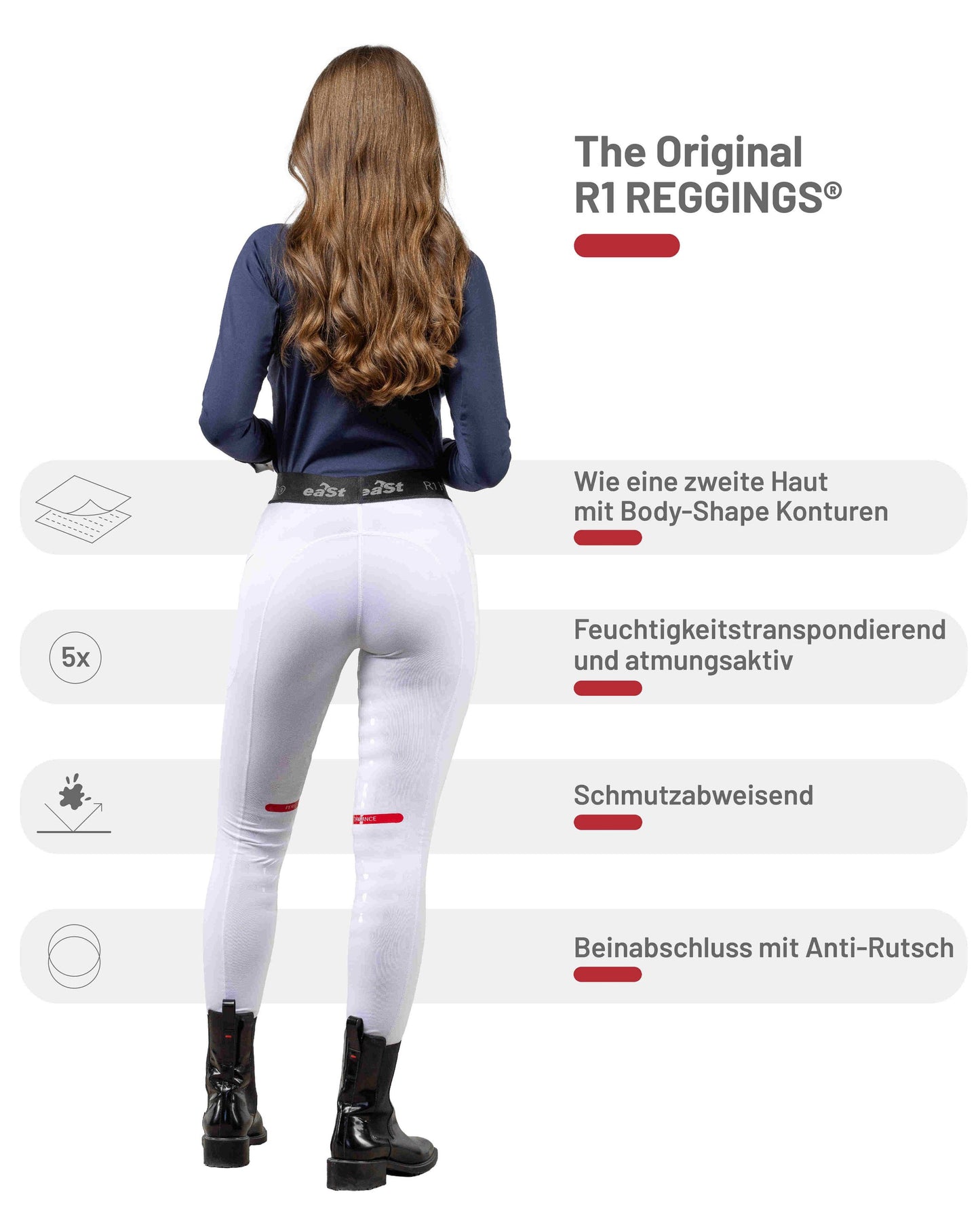 eaSt REGGINGS® R1 Reitleggings in weiß