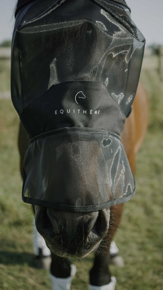 Equitheme Mesh Fliegen-/UV-Maske + Nase Fliegenmaske