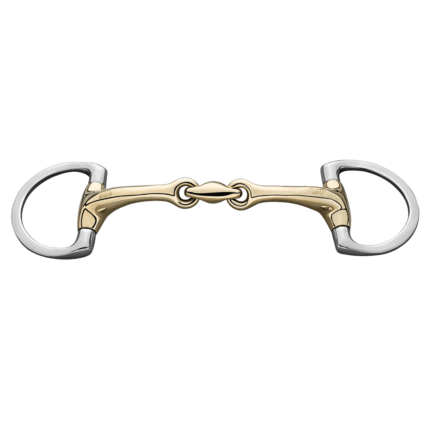 Sprenger Dynamic RS Pony Island Olivenkopfgebiss mit D-förmigem Ring 14 mm Sensogan