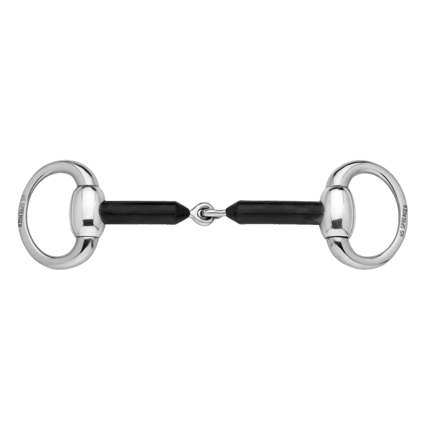 Sprenger Olivenkopfgebiss 16 mm Hartcarbon mit ovalen Ringen Edelstahl