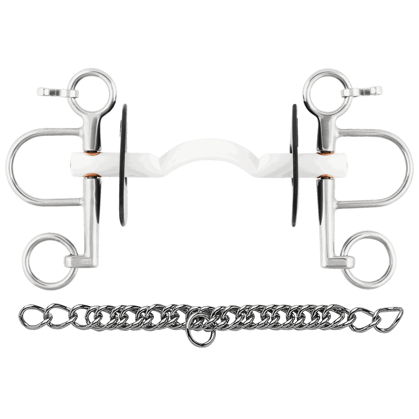 Sprenger Nathe Pelham 15 mm mit weicher Stange Zungenfreiheit und kurzen Anzügen
