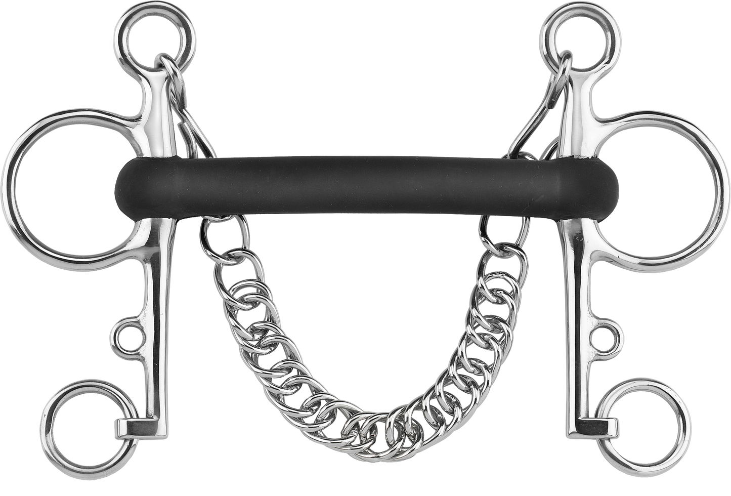 Sprenger Pelham Stangengebiss Hartgummi 18 mm Hartgummi starr Edelstahl