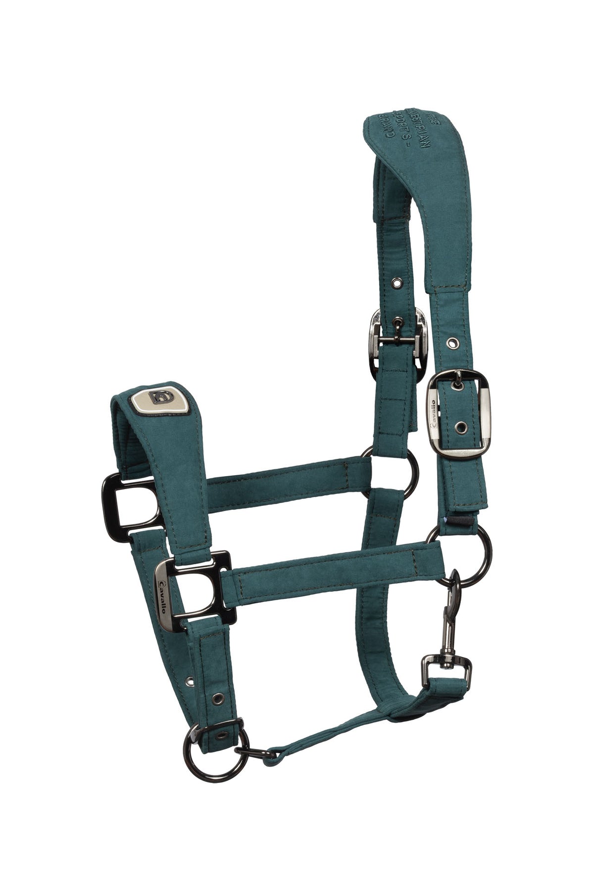Cavallo Pferdehalfter PAWEL – Samtweiches Halfter mit Goldaccessoires