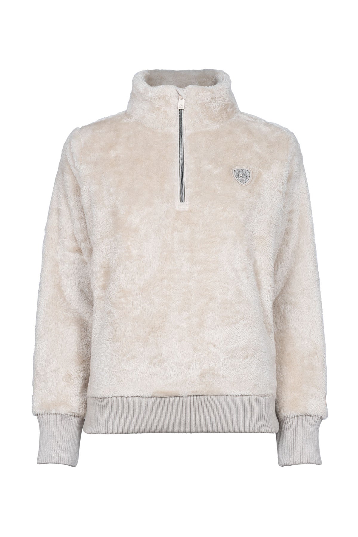 Cavallo CAVALDESI Half-Zip Sweatshirt mit funkelndem Label