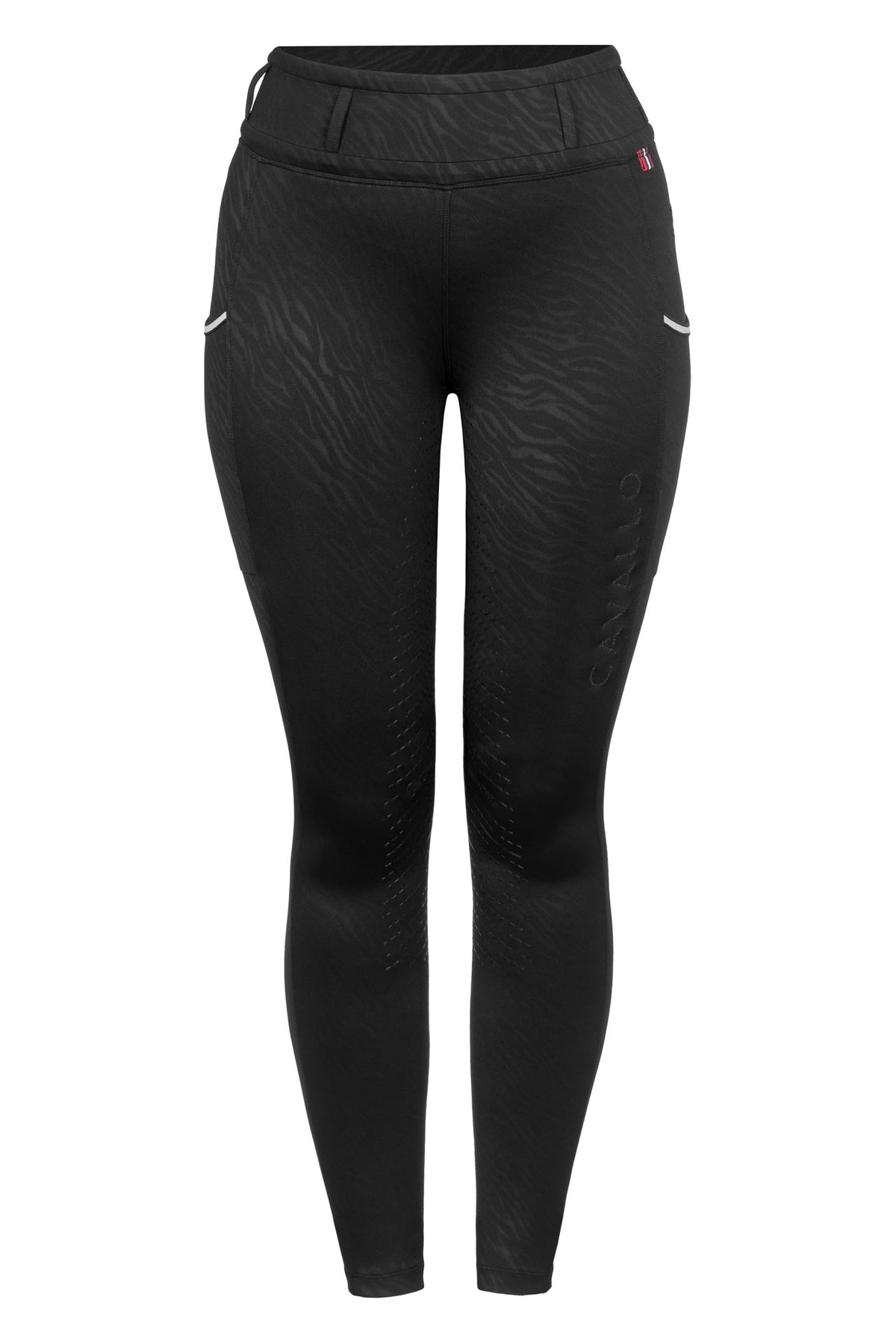 Cavallo Reithose Grip Cavallayla mit Zebramuster
