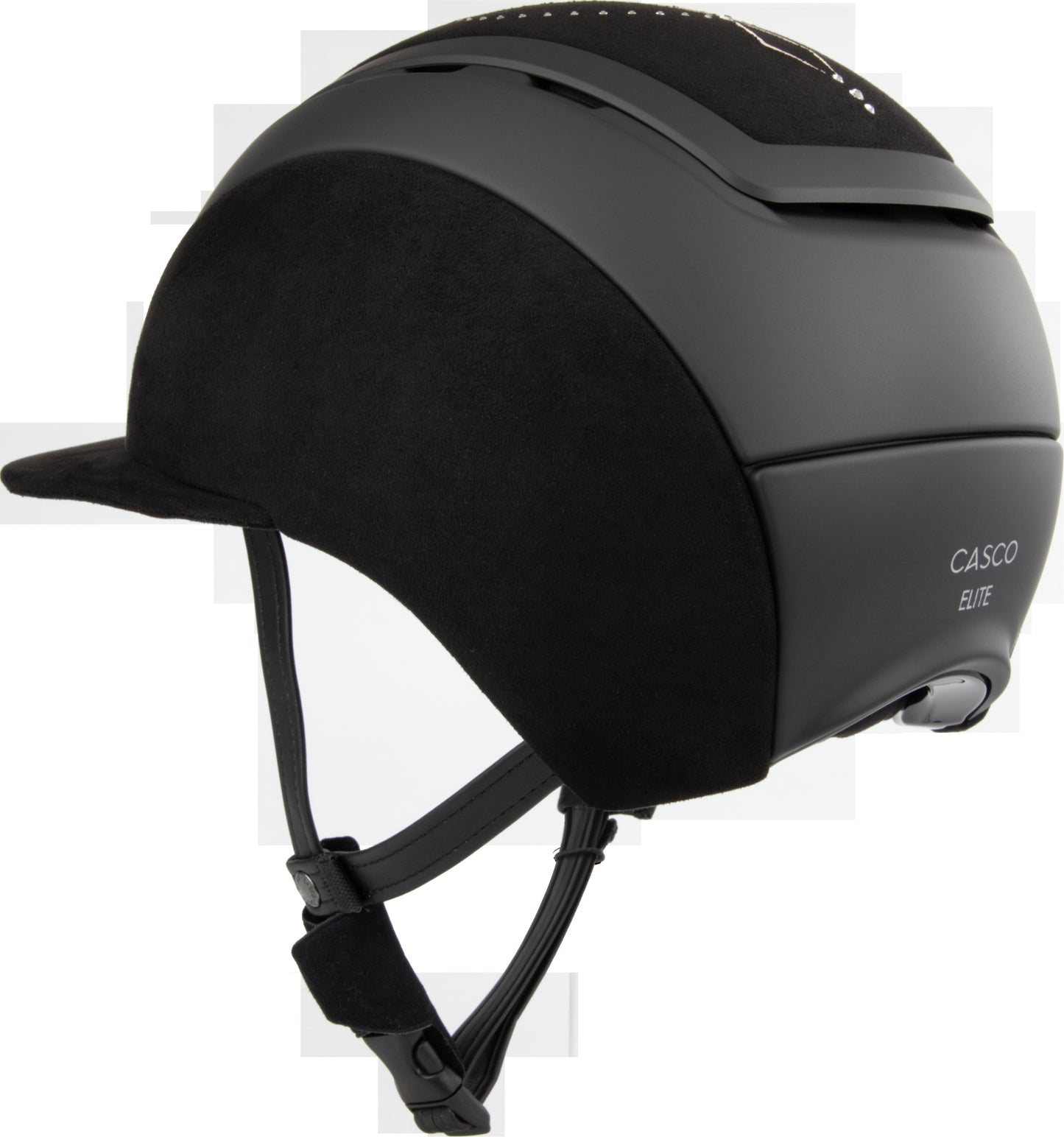 CASCO Elite Celestia Reithelm Schwarz mit Steinchen