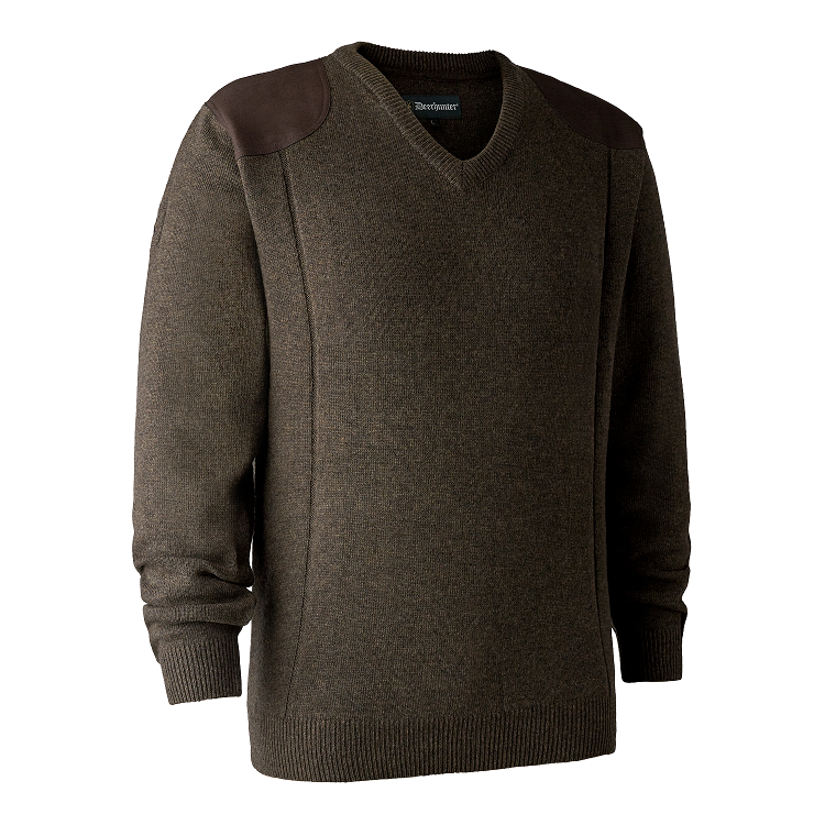 Deerhunter Sheffield Pullover mit V-Ausschnitt, Jagdpullover in drei Farben