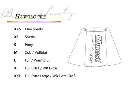 EQuest Hufglocken Springglocken mit Weblammfell 2 er Set