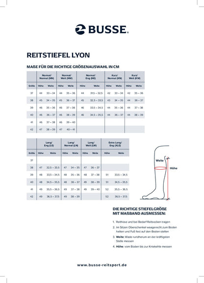 %%BUSSE Reitstiefel LYON, schwarz, Ganzjahresstiefel, Stiefel