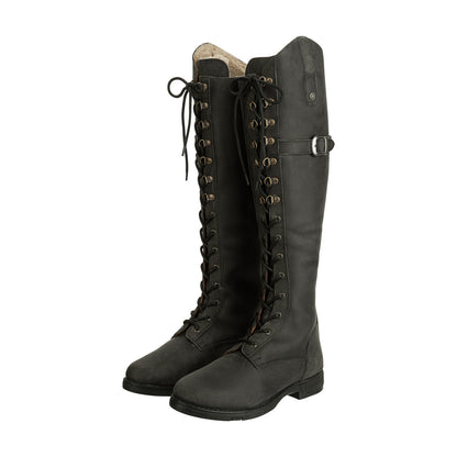 Suedwind Longford Wasserfest Damen Schnür Winterstiefel Reißverschluss Schwarz
