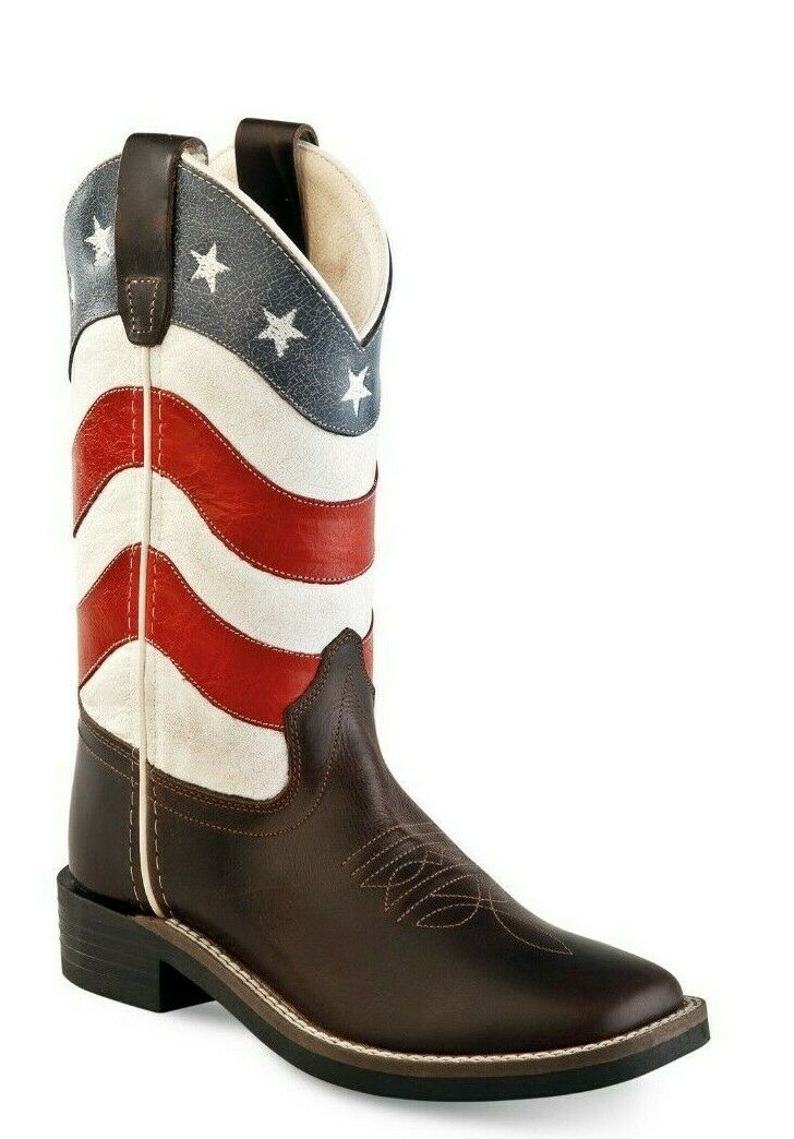 OLD West Westernstiefel - Westernreitstiefel für Kinder - Echtleder