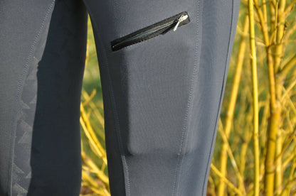 BUSSE Damen Reitleggings Reithose mit Handytasche!