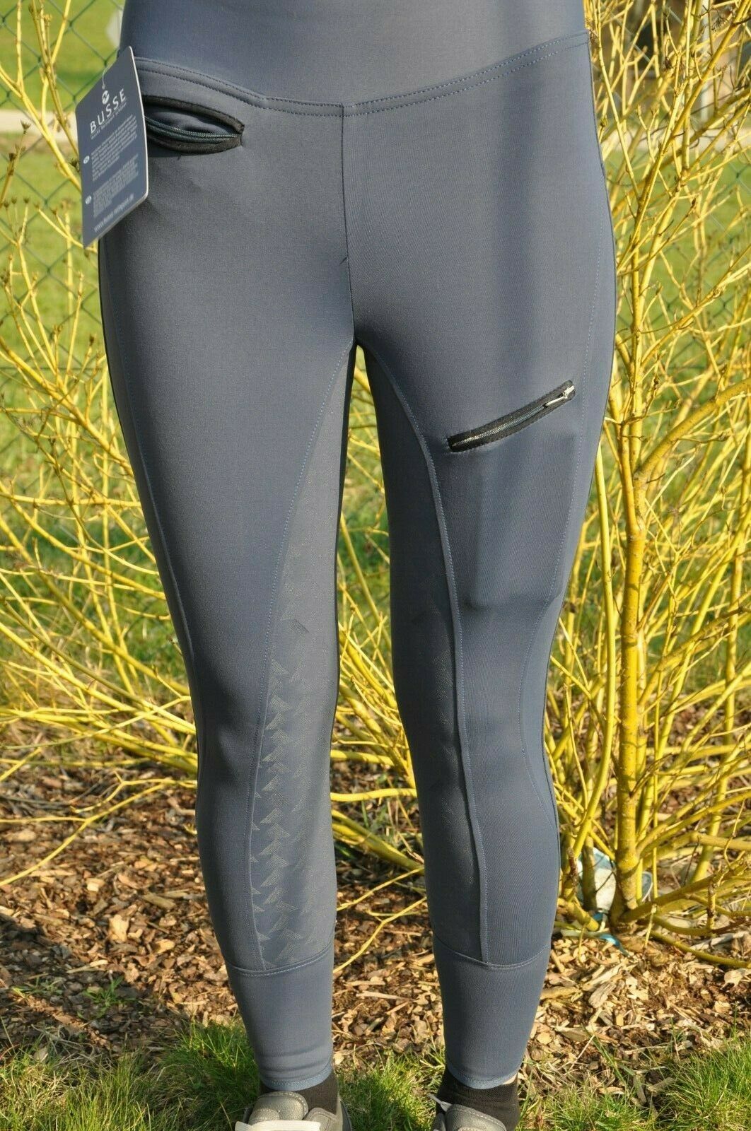 BUSSE Damen Reitleggings Reithose mit Handytasche!