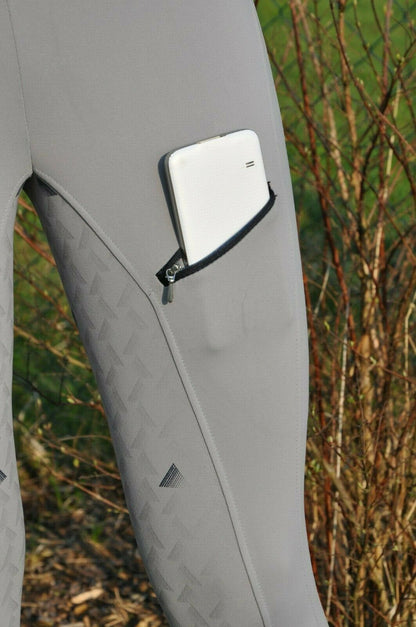 BUSSE Damen Reitleggings Reithose mit Handytasche!