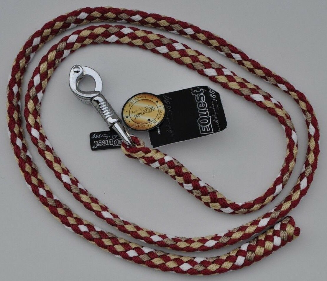EQuest Führstrick ULTIMO mit Panikhaken Nickel 12mm Dick 2m Lang