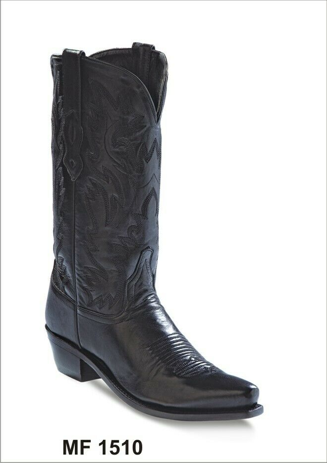 Old West Westernreitstiefel Herren Elmo Snip Toe Leder