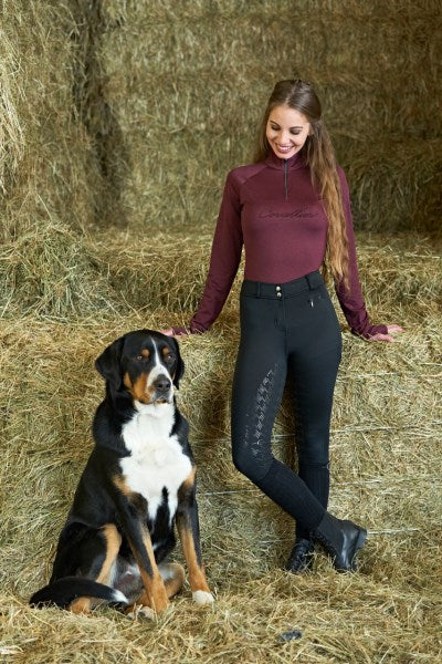 Covalliero Reithose High Waist Winterreithose mit Handytasche