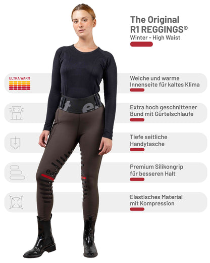 ea.st REGGINGS® R1 Highwaist Winter, Reitleggings, Winterreitleggings