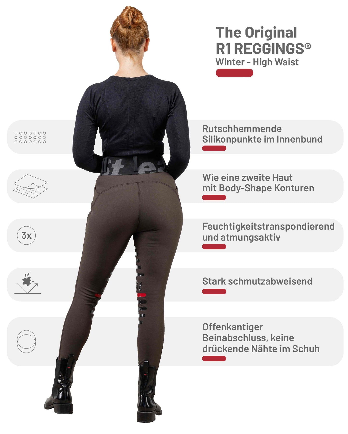 ea.st REGGINGS® R1 Highwaist Winter, Reitleggings, Winterreitleggings