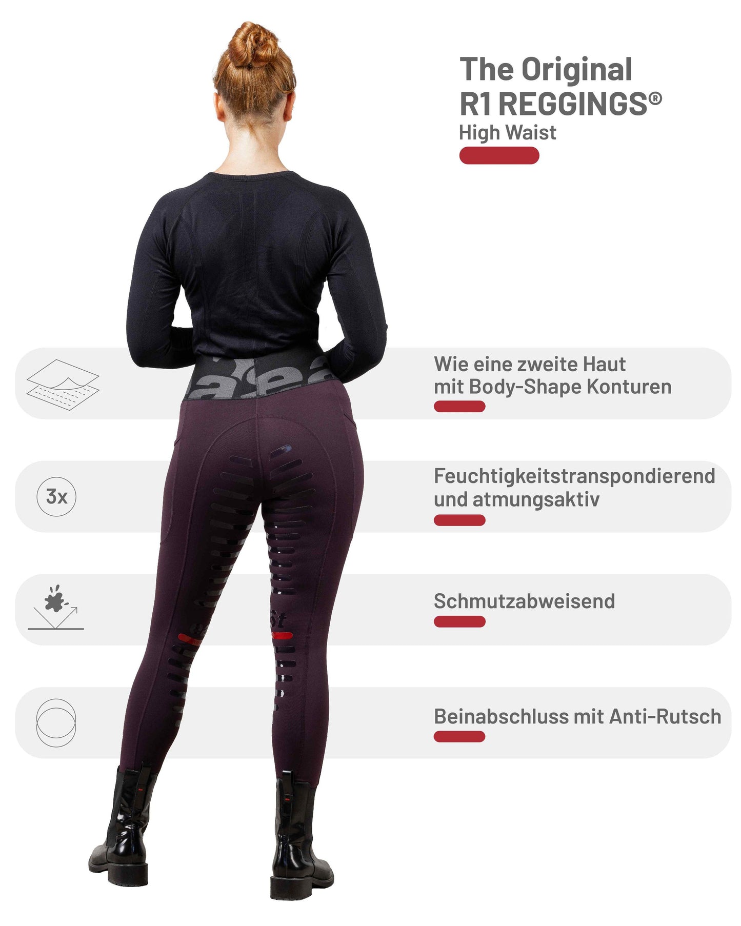ea.st REGGINGS® R1 Highwaist, Reitleggings, Reithose