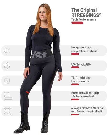 ea.st REGGINGS® R1 Tech Performance, Reithose, Reitleggings