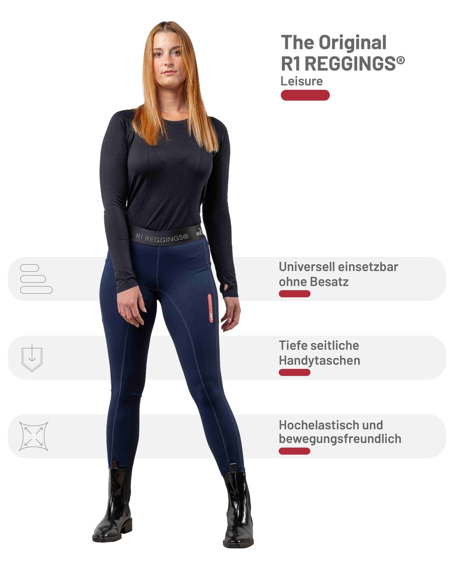 eaSt REGGINGS® R1 Leisure Reitleggings in midnight blue