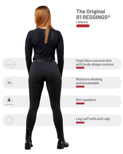 eaSt REGGINGS® R1 Leisure Reitleggings in schwarz