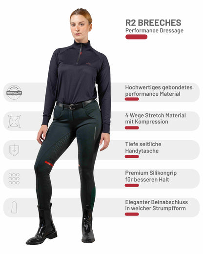 eaSt R2 Performance Dressage Reithose Dressur in Dark emerald