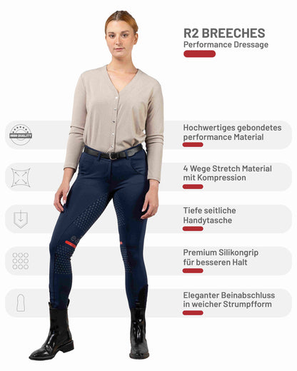 eaSt R2 Performance Dressage Reithose Dressur in Midnight blue