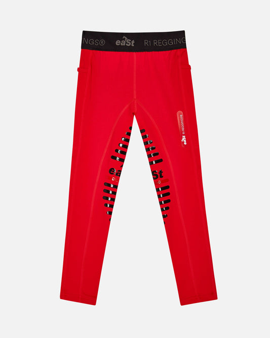 eaSt REGGINGS® R1 Kids Reitleggings in Signature red