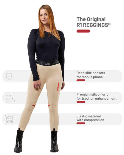 eaSt REGGINGS® R1 Reitleggings in almond