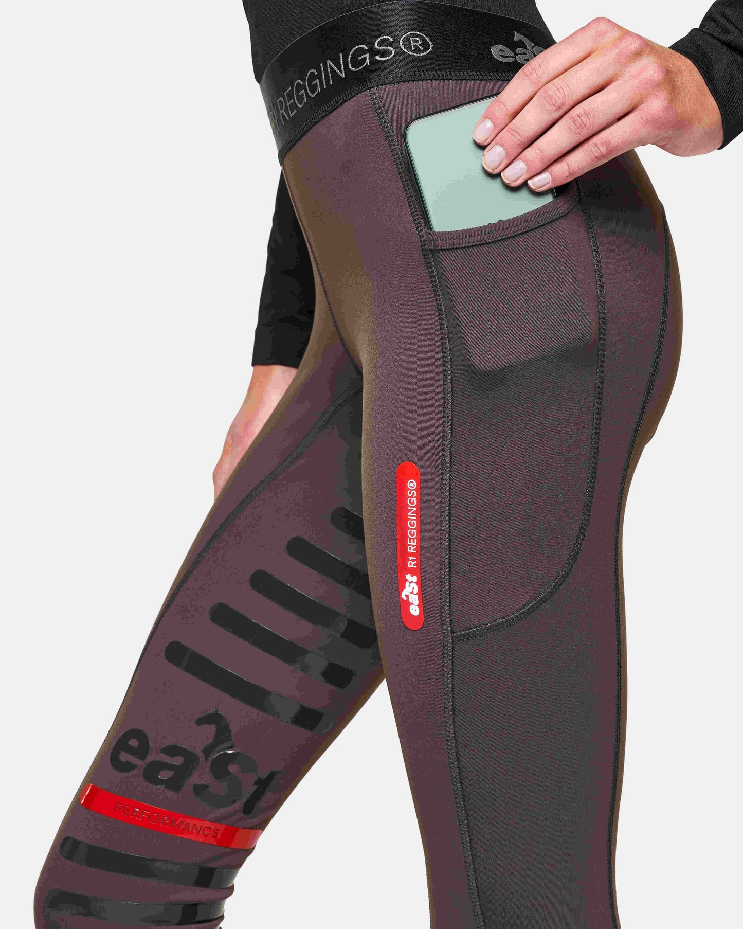 eaSt REGGINGS® R1 Reitleggings in Mocca braun