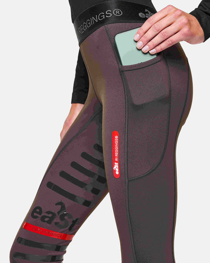 eaSt REGGINGS® R1 Reitleggings in Mocca braun