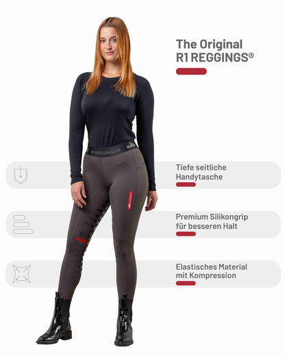 eaSt REGGINGS® R1 Reitleggings in Mocca braun