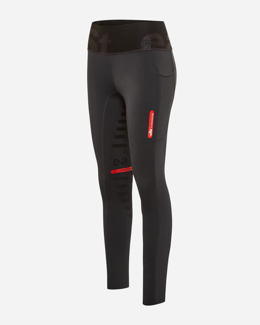 eaSt REGGINGS® R1 Highwaist Mid Season Reitleggings in schwarz