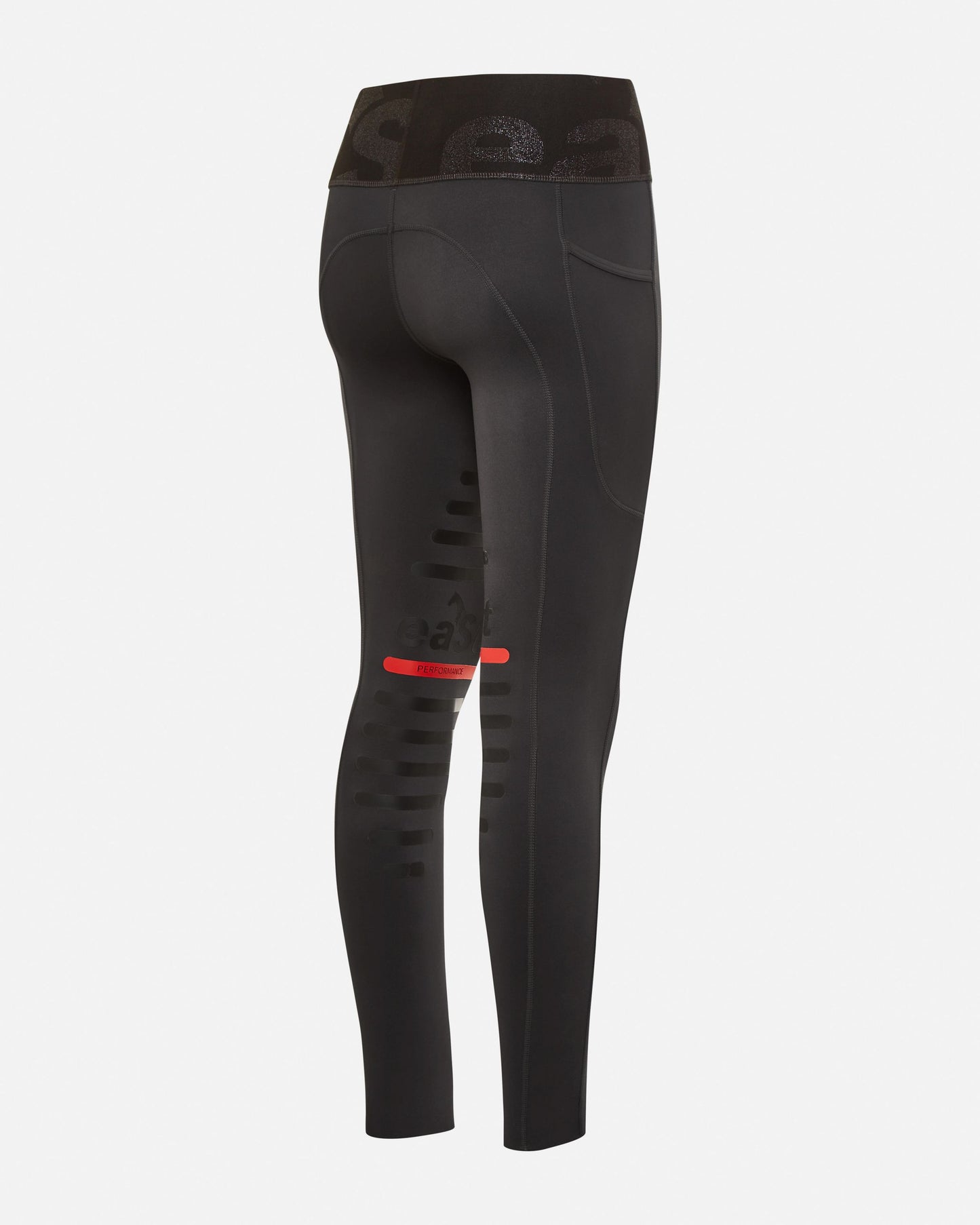 eaSt REGGINGS® R1 Highwaist Mid Season Reitleggings in schwarz