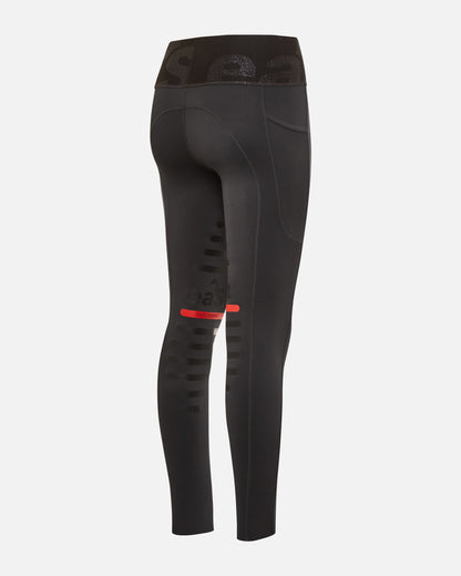 eaSt REGGINGS® R1 Highwaist Mid Season Reitleggings in schwarz