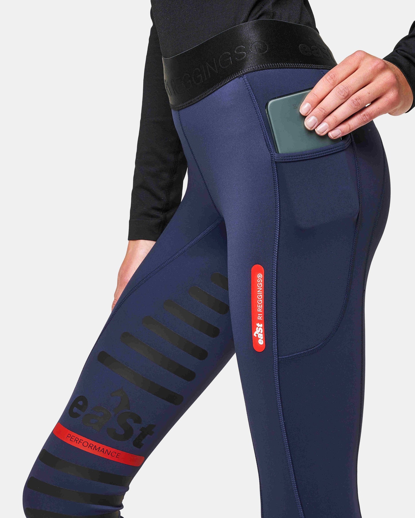 eaSt REGGINGS® R1 Mid Season Reitleggings in Midnight blue