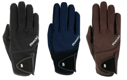 Roeckl Reithandschuhe Milano Handschuh mokka, marine, schwarz