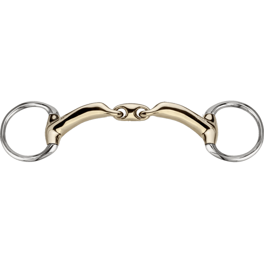 Sprenger novocontact Olivenkopf Unterlegtrense 14 mm doppelt gebrochen Sensogan