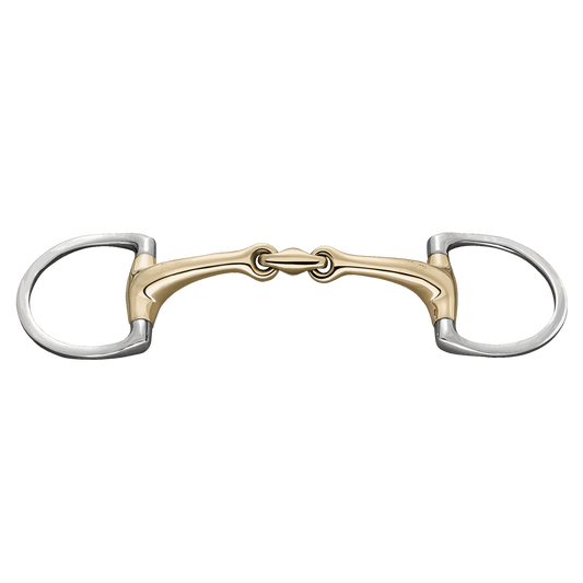 Sprenger Dynamic RS Olivenkopfgebiss mit D förmigem Ring 14 mm doppelt Sensogan
