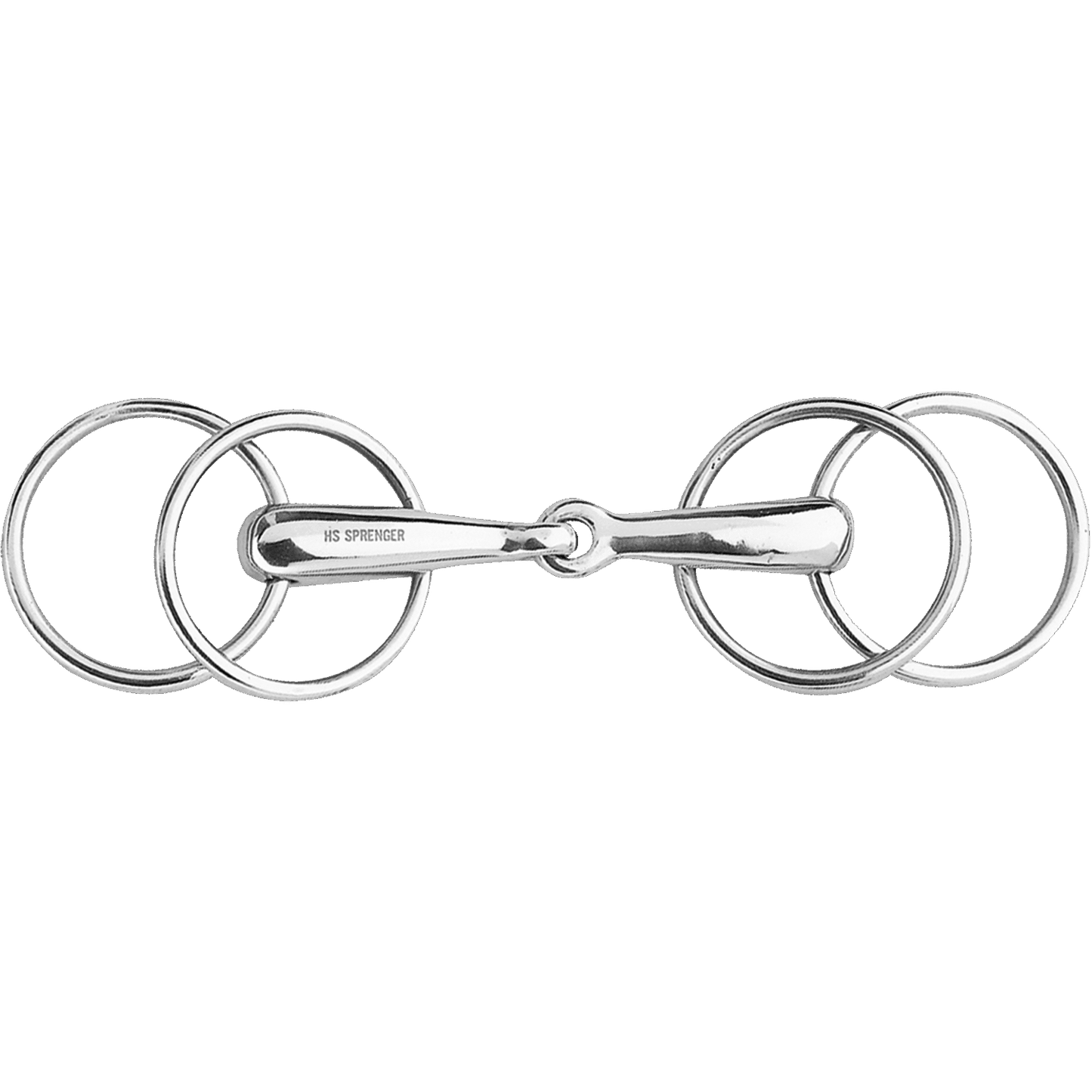 Sprenger Wassertrense mit 4 Ringen 20 mm einfach gebrochen Edelstahl rostfrei