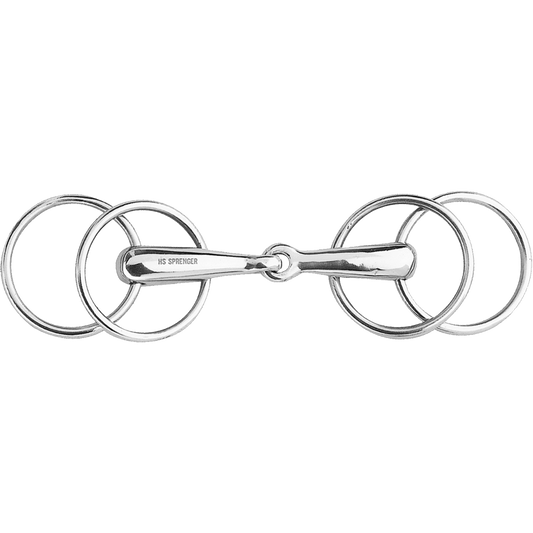 Sprenger Wassertrense mit 4 Ringen 20 mm einfach gebrochen Edelstahl rostfrei