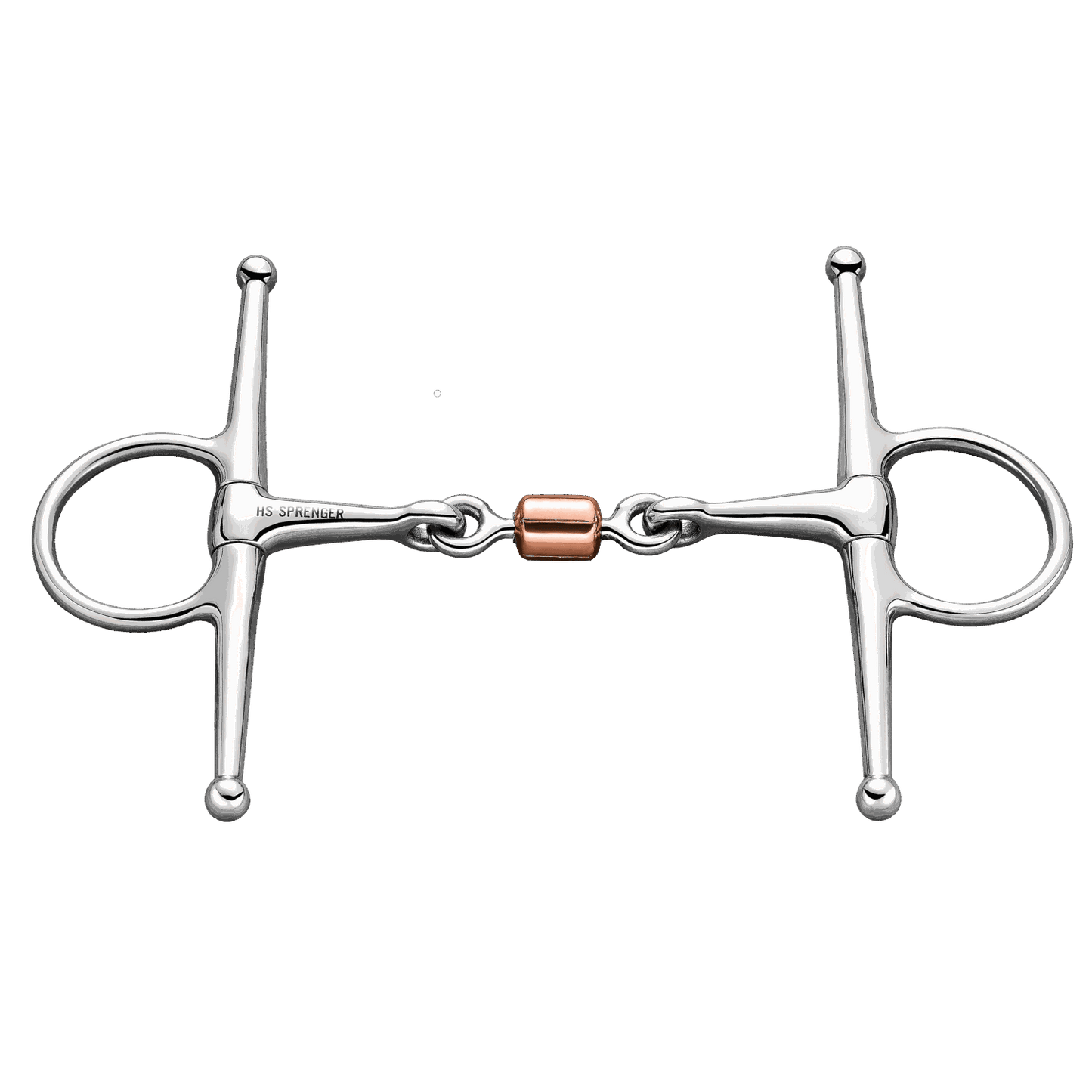 Sprenger Schenkeltrense 14 mm Kupferrolle doppelt gebrochen Edelstahl