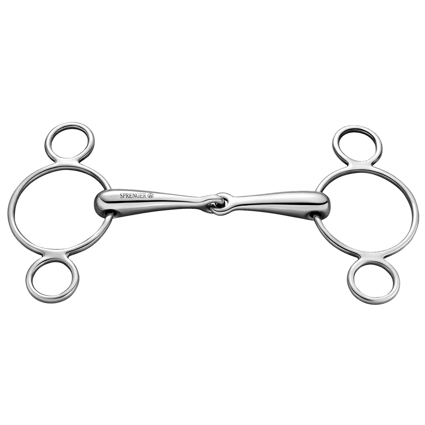 Sprenger 3Ring Gebiss einfach gebrochen 18 mm Springkandare Wien Edelstahl