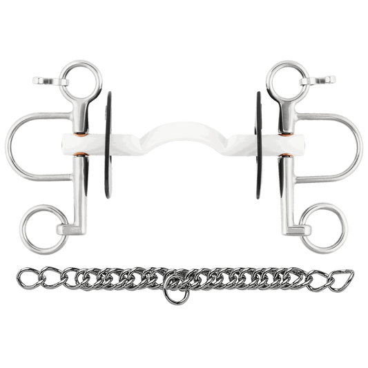 Sprenger Nathe Pelham 15 mm mit weicher Stange Zungenfreiheit und kurzen Anzügen