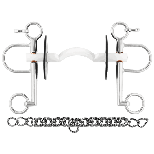 Sprenger Nathe Pelham 15 mm mit harter Stange Zungenfreiheit und lange Anzügen