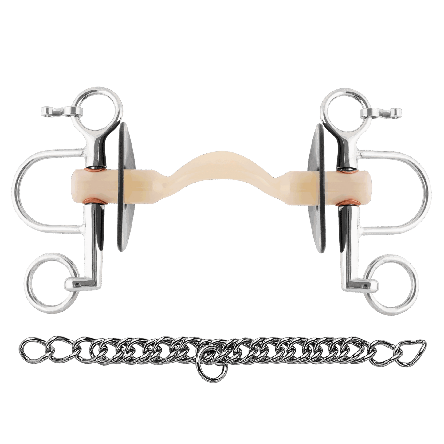 Sprenger Nathe Pelham 20 mm mit weicher Stange Zungenfreiheit und kurzen Anzügen