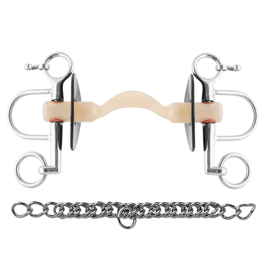 Sprenger Nathe Pelham 20 mm mit weicher Stange Zungenfreiheit und kurzen Anzügen